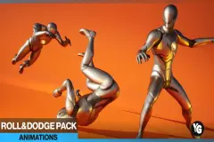 114 Roll and Dodge Mocap Animations