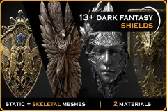 13+ Dark fantasy shield