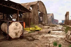 ABANDONED FACTORY / Industrial railway zone