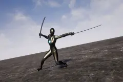 Female TwinKatana
