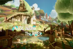 House Along the River ( House River Village Stylized Stylised Environment 3d )