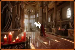 King Arthur Medieval Castle Interior Environment ( Castle Medieval Throne Room )