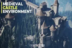 Medieval Castle Environment ( Modular Medieval Castle, Medieval Castle Tower )
