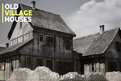 Old Village Houses Pack ( House interior, Modular House, Stone house )