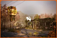 Post-Apo American Diner Environment (Exterior + Interior , Restaurant )