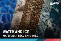 Realistic Materials Vol. 7 - Water & Ice (25+ Materials)
