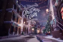 Stylized Christmas Town ( Stylized Stylised Christmas Christmas Snow Snow City )