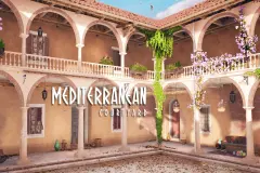 Stylized Mediterranean Courtyard ( Stylized Stylised Mediterranean Courtyard )
