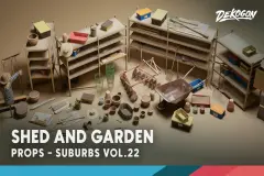 Suburbs VOL.22 - Shed & Garden (Nanite and Low Poly)
