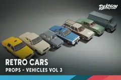 Vehicles VOL.3 - Retro Cars (Low Poly)