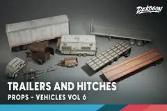 Vehicles VOL.6 - Hitches & Trailers (Low Poly)