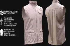 Vest 57 - All MH Bodies & UE5 Skeletons - Rigged