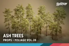 Foliage VOL.28 - Ash Trees (Nanite and Low Poly)