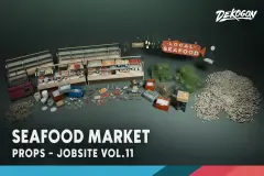 Jobsite VOL.11 - Seafood Market (Nanite & Low Poly)