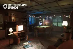 Board Game Room Interior Environment - Modular