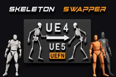 Skeleton and Animation Swapper UE4 to UE5 / UEFN + Swap & Retarget animations