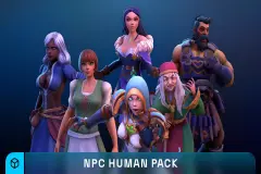 Stylized Fantasy Human NPC Pack