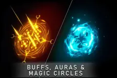 100 Buffs, Auras and Magic Circles VFX Pack
