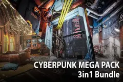 Cyberpunk MEGApack Environment Bundle