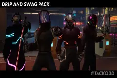 Drip and Swag Pack Cyberpunk Collection - Clothes Pack