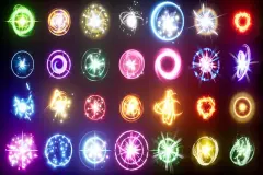 Glowing orbs pack