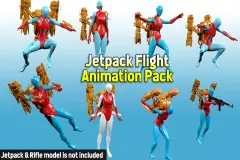 Jetpack Flight Combat Animation