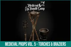 Medieval Props Vol. 5 - Torches & Braziers
