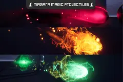 Niagara Magic Projectiles (Projectiles, Niagara Projectiles, Magic VFX, Spells)