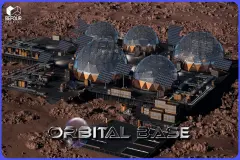 Orbital Base Environment ( Modular Sci-Fi Space Station w/Tools )