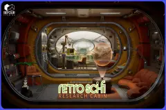 Retro Sci-Fi Research Cabin Environment