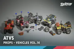 Vehicles VOL.14- ATV Vehicles (Low Poly)