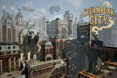 Stylized Steampunk City