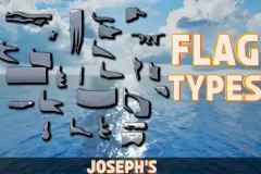FLAGS Types Cloth Animations (25 Types)