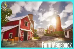 Farm Megapack ( House , Barn , Barn Props , Color Variations )