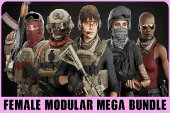 Female Modular Character Mega Bundle