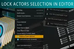 Freezer - lock selection in editor
