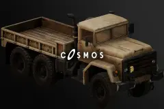 Military Truck - Rigged/BP Controllable ( Military Truck Army Drivable Car 3D )