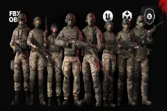 Rapid Fire Military Collection - Modular Army Characters