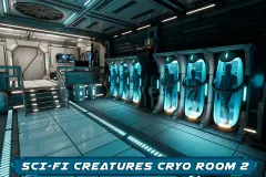 Sci-Fi Creatures Cryo Capsules Room 2