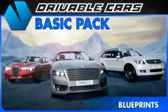 Drivable Cars Basic Pack: 3D assets and Blueprints