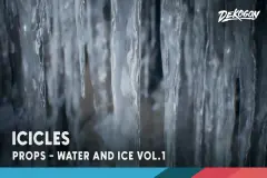 WATER & ICE VOL.1 - Icicles (Nanite and Low Poly)
