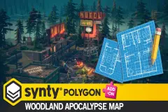 POLYGON - Woodland Apocalypse Map by Synty