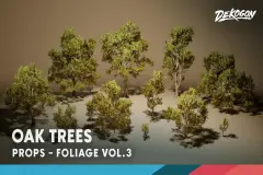 Foliage VOL.3 - Oak Trees (Nanite and Low Poly)