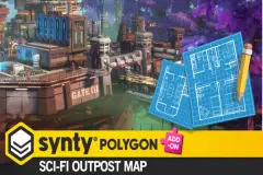 POLYGON - Sci-Fi Outpost Map by Synty