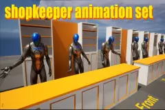 Shopkeeper Merchant Animation Set