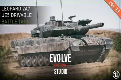 Tank Drivable Leopard Battle Tank