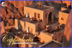 Cappadocia Anatolian Cave Hotel Environment (Modular City, Ethnic, Spike)