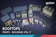Buildings VOL.17 - Rooftops (Nanite & Low Poly)