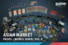 World Travel VOL.4- Asian Market (Nanite + Low Poly)