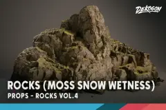 Rocks VOL.4 - Snow, Wetness, Moss (Nanite)